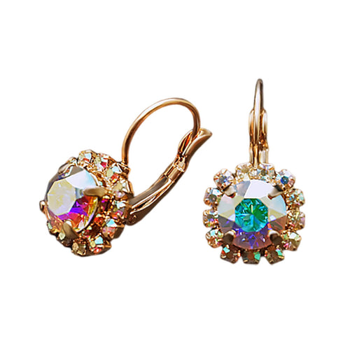Серьги "Krāšņums II (Aurore Boreale)" с кристаллами Swarovski™